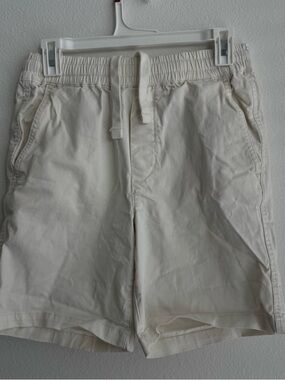 Zara Men's Athletic Drawstring Shorts in Cream